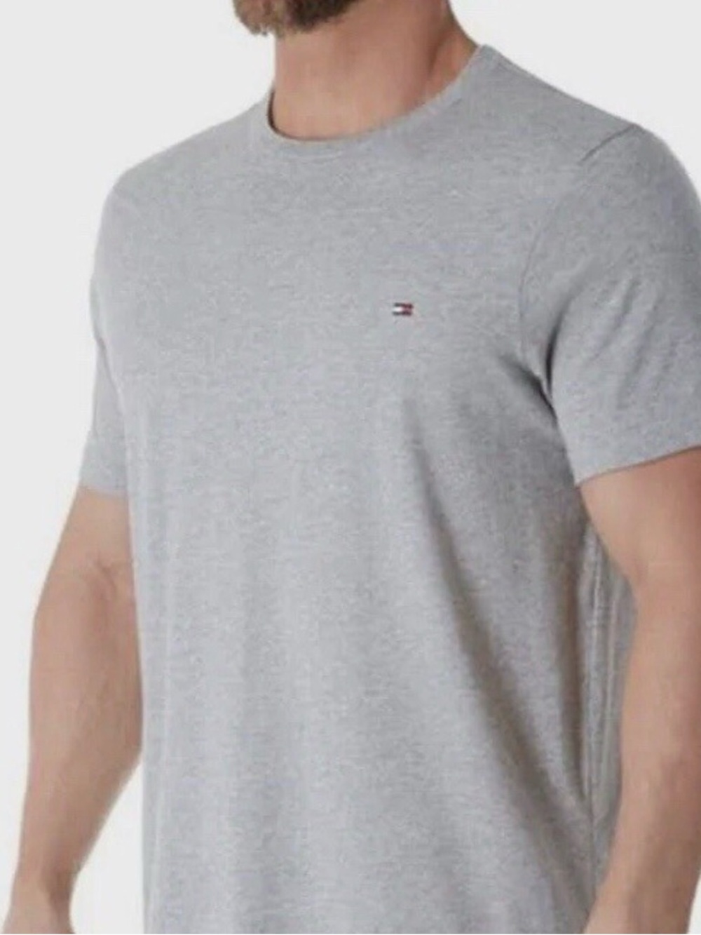 Tommy Hilfiger Men’s XL Light Grey Short Sleeve Crew Tee